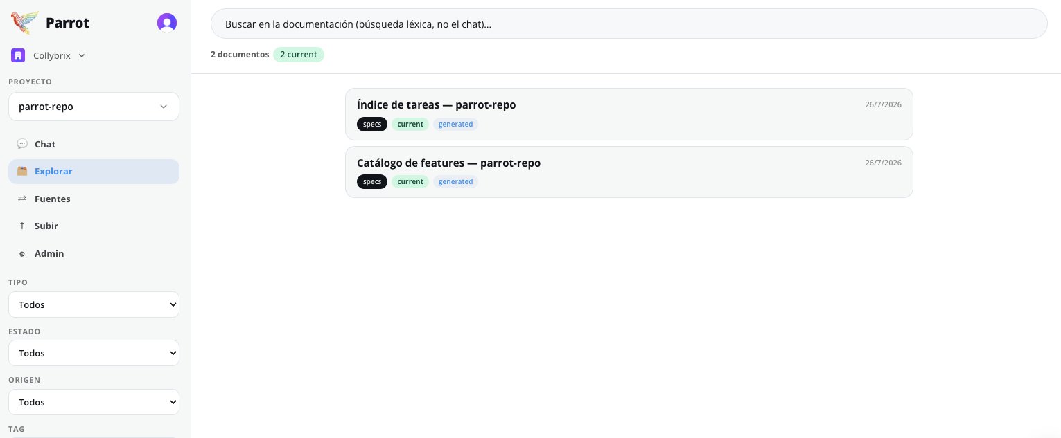 Parrot screenshot 1