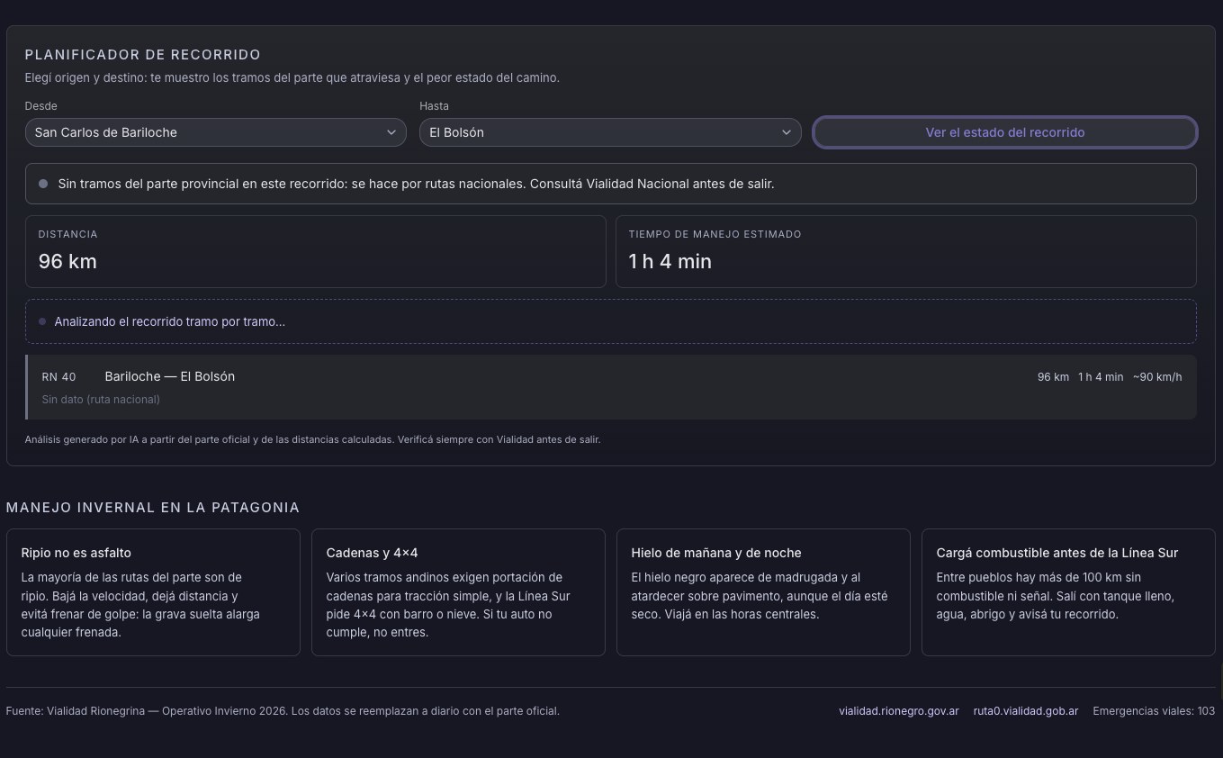Estado de rutas · Río Negro screenshot 1